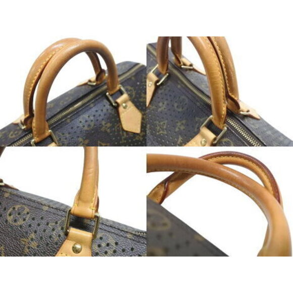 Louis Vuitton Monogram Perfo Speedy handbag green mesh - Picture 7 of 8